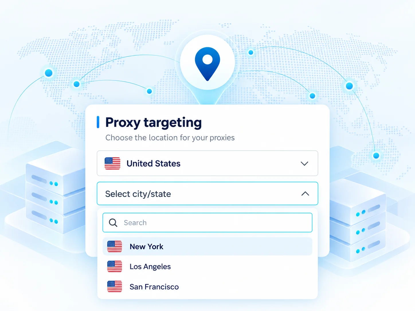 PXGate geographic targeting interface concept